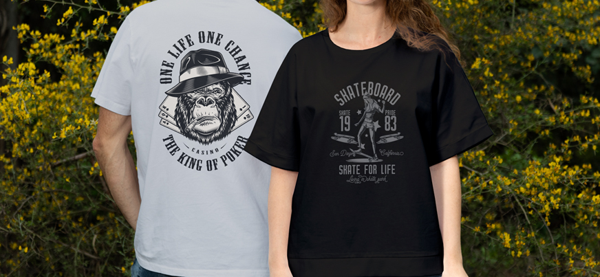 camiseta personalizada delante o detrás